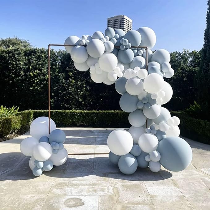 130pcs Gray Balloons Different Sizes 18" 12" 10" 5" Pastel Gray Balloons for Boys Girls Birthday Baby Shower Gender Reveal Wedding Decorations-HomvellaHome