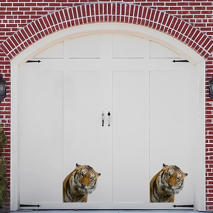 Gentle Tiger Wall Stickers & Decals - Peel & Stick, Removable Funny Tiger Window Stickers for Farmhouse Bedroom, Living Room & Shop Windows-HomvellaHome