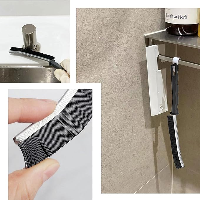 Gap Cleaning Brush, Dead Corners Multifunctional Brushes,Bathroom Crevice Gaps Cleaning Brush，Clean The Dead Corners of Bathroom Kitchen Tiles for Bathroom Kitchen Tiles Window Slots (5pcs)-HomvellaHome
