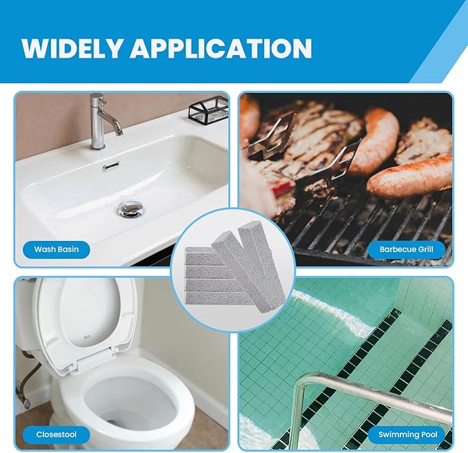 14 Pack Pumice Stone for Toilet Bowl Cleaning, Powerfully Cleans Hard Water Rings, for Cleaning Toilets, Bathtubs, Grills, Swimming Pools, Sinks-HomvellaHome