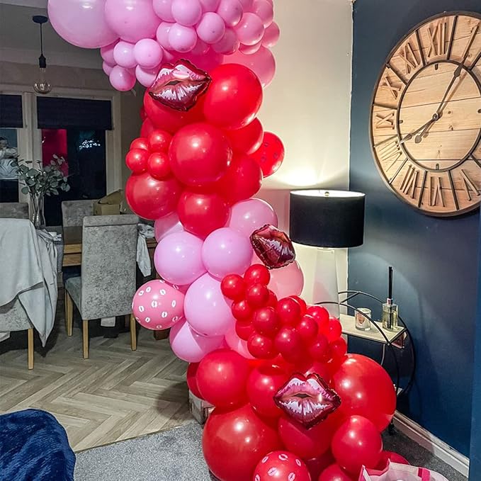 130pcs Red Balloons Different Sizes 18" 12" 10" 5" Party Latex Balloons for Valentine's Day Birthday Christmas Baby Shower Wedding Anniversary Party Decorations-HomvellaHome