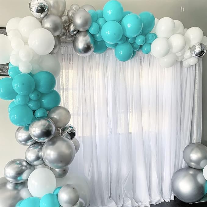 130pcs Teal Balloons Different Sizes 18" 12" 10" 5" Turquoise Blue Balloons for Boys Girls Baby Shower Wedding Anniversary Graduation Engagements Birthday Party Decorations-HomvellaHome