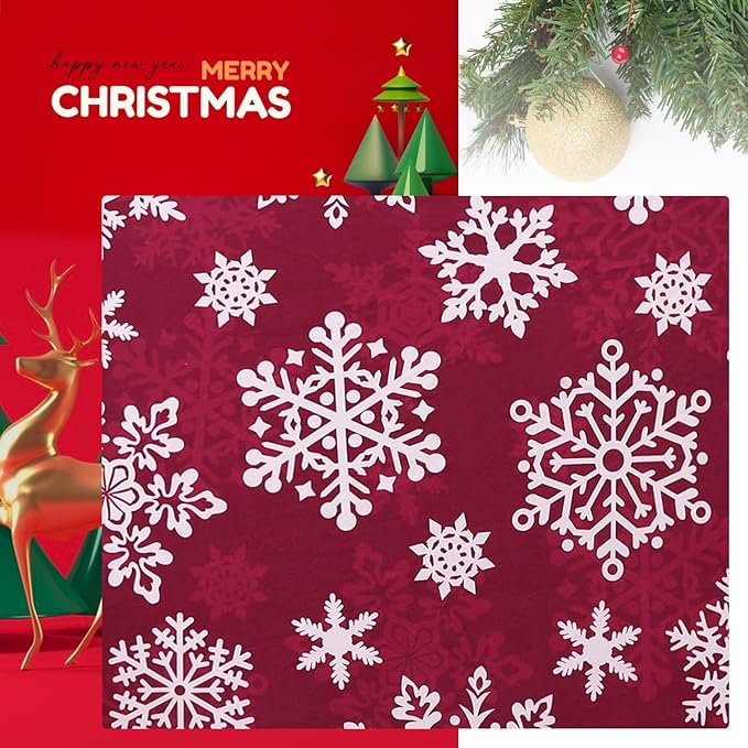 H.VERSAILTEX Christmas Sofa Slipcover Fleece Stretch Couch Cushion Cover Furniture Protector Seat Cushion Snowflakes Sofa Cover for Christmas (1 Piece Armchair Cushion Covers, Snowflakes)-HomvellaHome