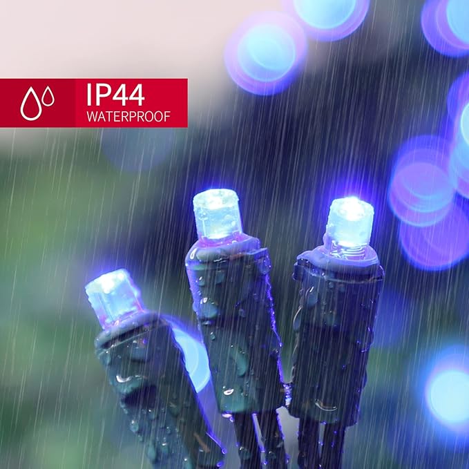 100 Count Blue - String Lights - 21.6FT LED Christmas Lights, Mini led Lights for Indoor Outdoor Home Holiday Party Wedding Independence Day Decoration-HomvellaHome