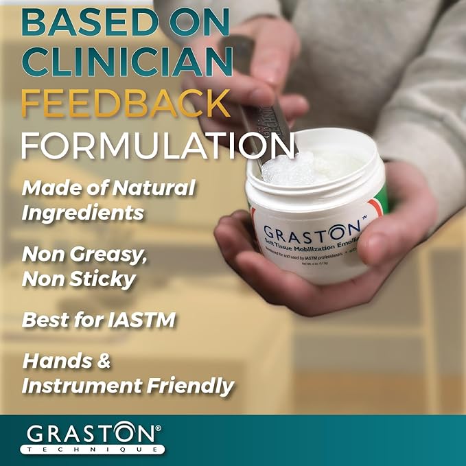 Graston Technique Arnica Soft Tissue Emollient - 4oz Jar Pro-Grade Therapy Cream for IASTM, Massage, Relief and Recovery, 1-Pack-HomvellaHome