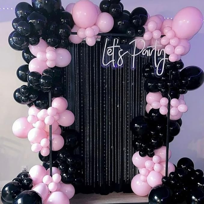 130pcs Black Balloons Different Sizes 18" 12" 10" 5" Party Latex Balloons for Birthday Graduation Baby Shower Anniversary New Year Holiday Party Decorations-HomvellaHome