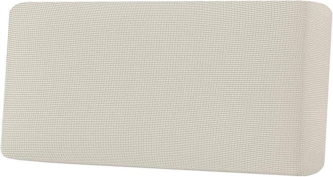 H.VERSAILTEX Super Stretch Individual Seat Cushion Covers Sofa Covers Couch Cushion Covers Slipcover Sets Thick Jacquard Textured Twill Fabric (1 Piece Sofa Cushion Cover, Natural)-HomvellaHome