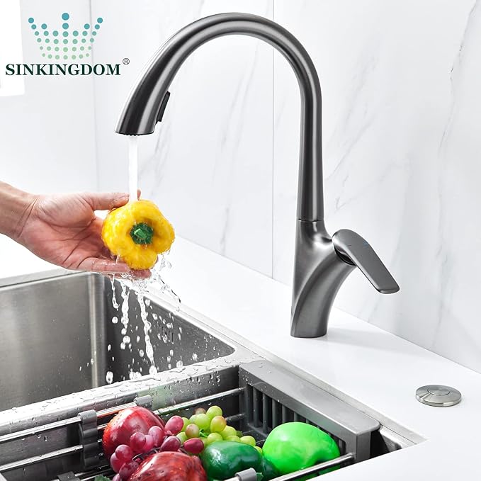 Garbage Disposal SinkTop Air Switch Kit with Stainless Steel Button,Brushed Nickel-HomvellaHome