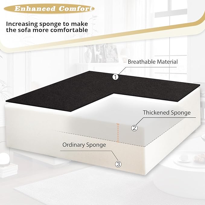 110 Inches Chenille Sectional Sofa w/Pull Out Sofa Bed & Adjustable Back, Tufted U Shaped Couch w/Two Storage Chaises, Sleeper Sectional Sofa w/USB Port & Cup Holders for Living Room, Black-HomvellaHome