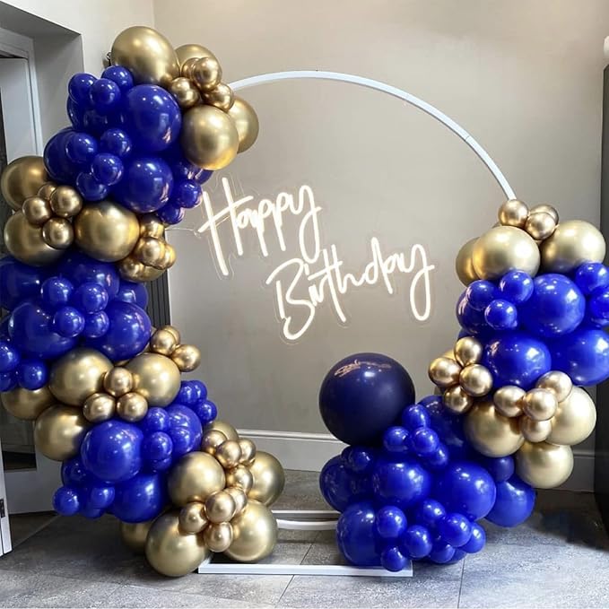 130pcs Royal Blue Balloons Different Sizes 18" 12" 10" 5" Party Latex Balloons for Birthday Graduation Baby Shower Anniversary Nautical Party Decorations-HomvellaHome