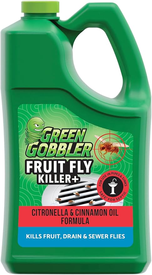 Green Gobbler Fruit Fly Goodbye Gel Drain Treatment | Killer Flies & Eliminator (1 Gallon)-HomvellaHome