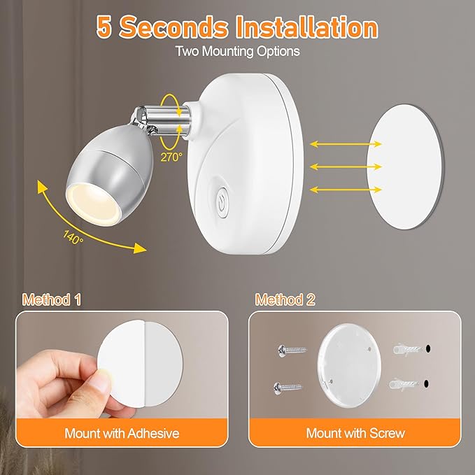 4 Pack Wireless Spot Lights Indoor, Battery Operated Uplighting, Mini Spotlight with Remote 3CCT Tree Lights Indoor, Accent Wall Lights for Display Plant Picture Dartboard-HomvellaHome