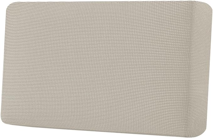 H.VERSAILTEX Super Stretch Individual Seat Cushion Covers Sofa Covers Couch Cushion Covers Slipcover Sets Thick Jacquard Textured Twill Fabric (1 Piece Loveseat Cushion Cover, Island Fossi)-HomvellaHome
