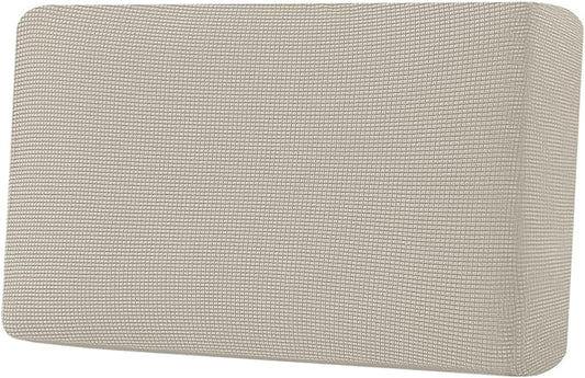 H.VERSAILTEX Super Stretch Individual Seat Cushion Covers Sofa Covers Couch Cushion Covers Slipcover Sets Thick Jacquard Textured Twill Fabric (1 Piece Loveseat Cushion Cover, Island Fossi)-HomvellaHome