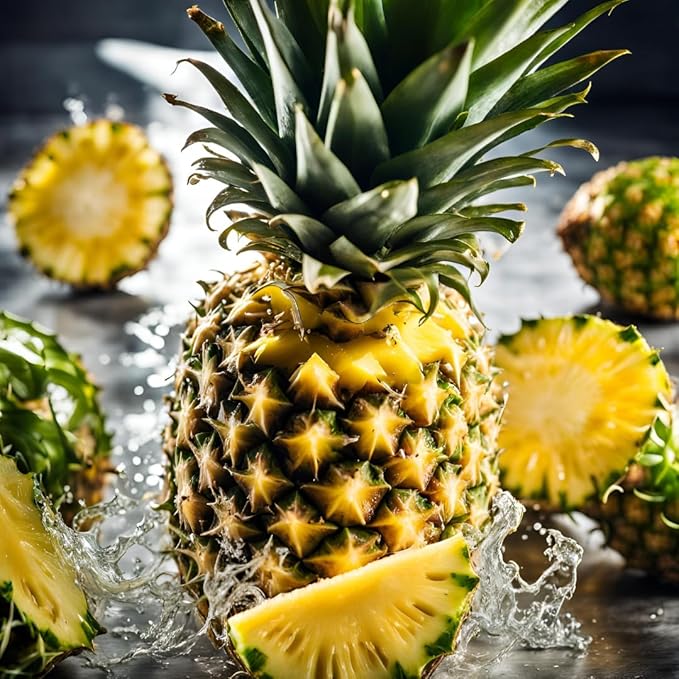 1OAK Soy Wax Scented Candles (Pineapple) - Pineapple Candle - Soy Candles for Home Scented - Tropical Candle - Hand-Poured (7oz.)-HomvellaHome