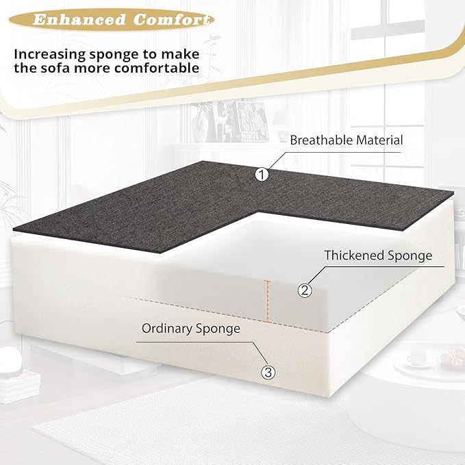 110 Inches Chenille Sectional Sofa w/Adjustable Back & Pull Out Sofa Bed, Tufted U Shaped Couch w/Two Storage Chaises, Sleeper Sectional Sofa w/USB Port & Cup Holders for Living Room, Grey-HomvellaHome