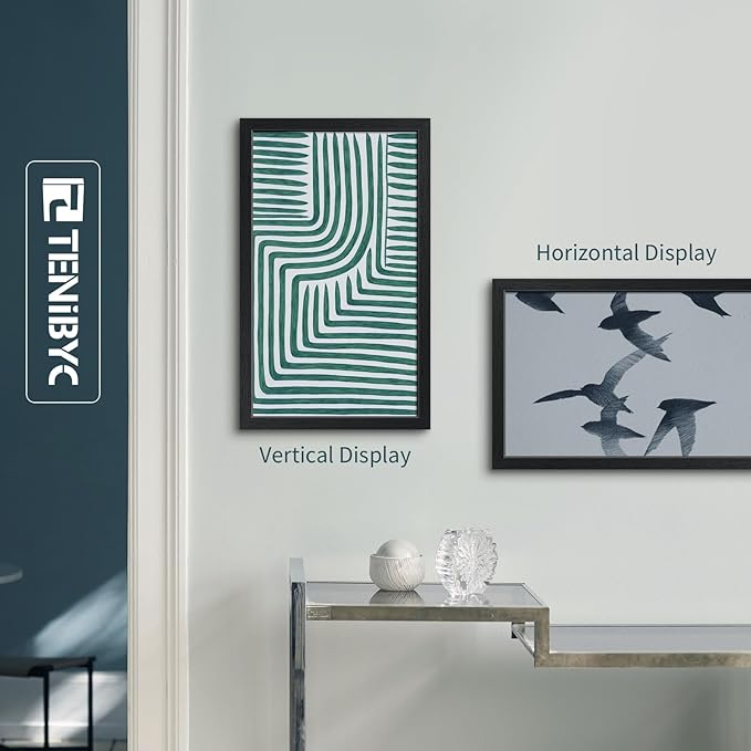 14x24 Poster Frame 3 Pack, Textured Black Solid Wood Gallery Picture Frame - Wall Hanging-HomvellaHome