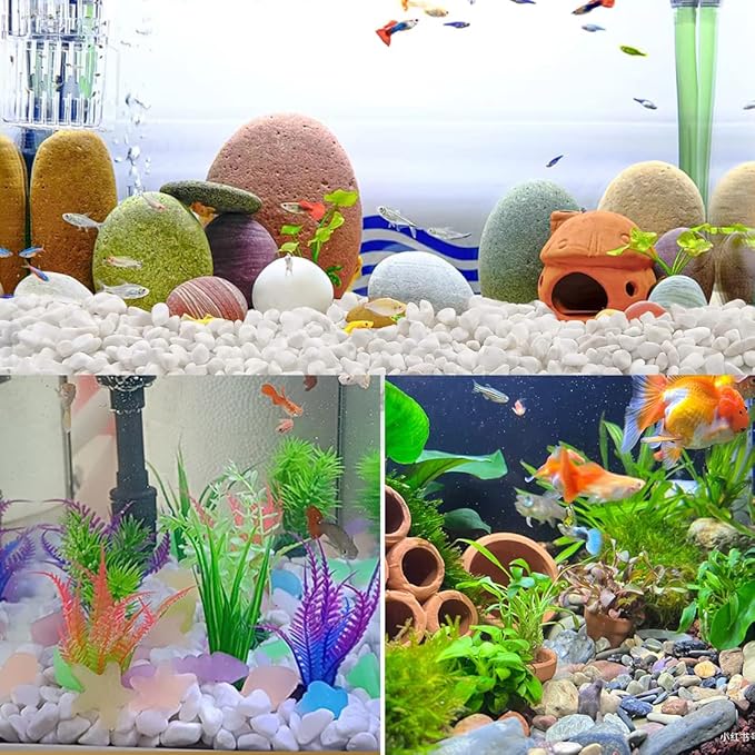 10LB Succulent and Cactus Gravel Pebbles, 1/5 Inch Natural Decorative Polished Stones, River Rocks for Plants, Vases, Aquariums, Terrarium and Outdoor Gardening,Peach-HomvellaHome