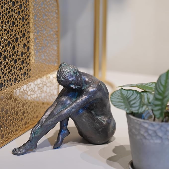 Guichifun Yoga Dancer Statue Home Decoration - Resin Bronze Sculpture Modern Creative Home Garden Statue Handicrafts Art Ware Décor Office Room or Outdoor Gifts 7.8 x 3 x 5.8 Inch-HomvellaHome