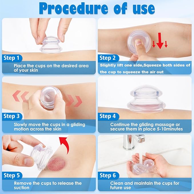 15Pcs Cupping Therapy Set-Professional Silicone Cupping, Suitable for Facial Body Massage/Deep Myofascial Release/Pain Relief/Muscle Relaxation & More (Purple,15pcs)-HomvellaHome