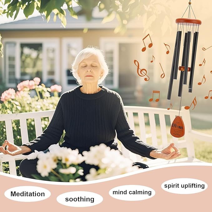 Gifts for Mom, Birthday Gifts for Mom from Daughter Son, Mother Gift for Birthday, Mothers Day, Thanksgiving, Christmas, 32 Inch Wind Chimes Gift for Home Decor-HomvellaHome