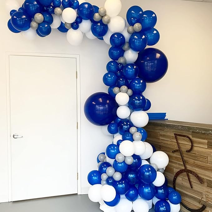 130pcs Navy Blue Balloons Different Sizes 18" 12" 10" 5" Dark Blue Balloons for Birthday Graduation Baby Shower Anniversary New Year Party Holiday Decorations-HomvellaHome