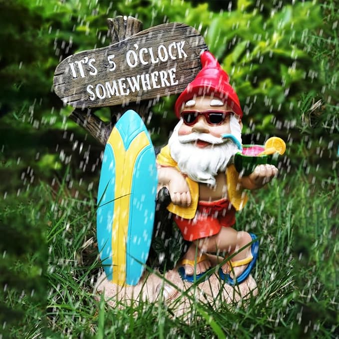 Garden Gnomes Outdoor Funny,Gnomes Decorations for Yard Statues Decor-HomvellaHome