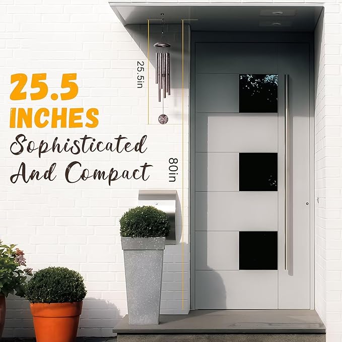 Gifts for Sister, 25''Wind Chimes, Birthday Gifts for Sister, Soul Sisters Unique Gift for Women,Thanksgiving,Christmas Day Gift Ideas for Love Rreminder-HomvellaHome