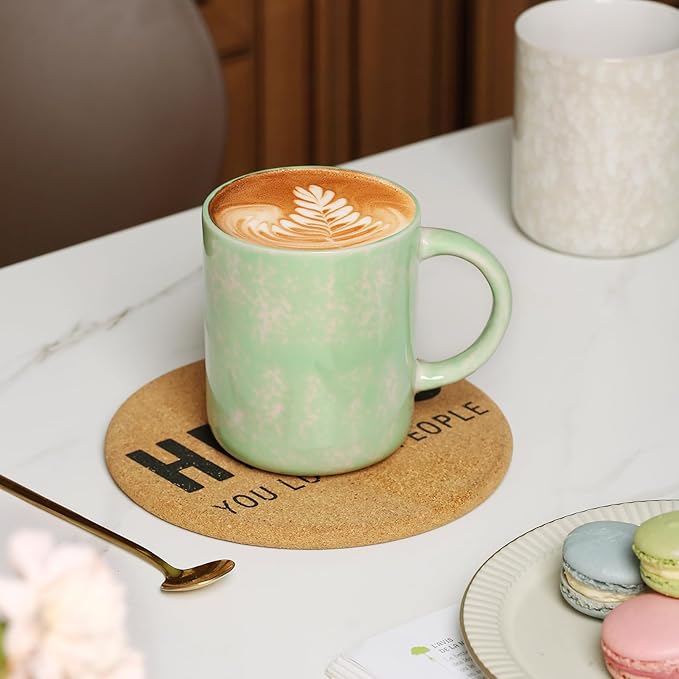 17 OZ Coffee Mugs Set of 6, Modern Mugs Set with handle for Tea/Latte/Cappuccino/Milk/Cocoa.-HomvellaHome