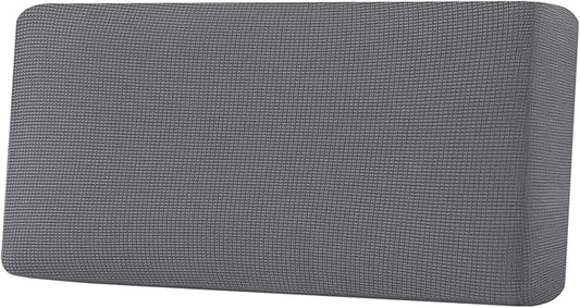 H.VERSAILTEX Super Stretch Individual Seat Cushion Covers Sofa Covers Couch Cushion Covers Slipcover Sets Thick Jacquard Textured Twill Fabric (1 Piece Sofa Cushion Cover, Grey)-HomvellaHome