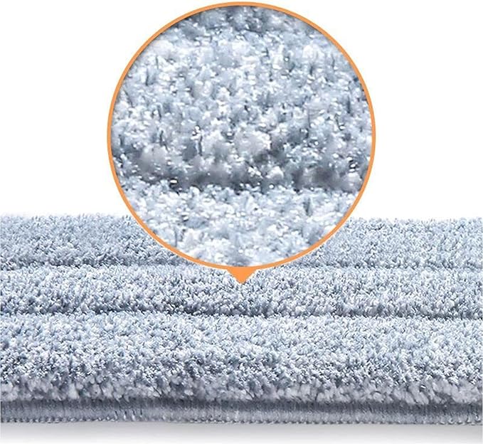 10 Pack 13 * 4.9" Generic Mop Pads Mop Head Refill Washable Wet/Dry Mops Flat Compatible with Most 11-13" Hook and Loop (Velcro) Flat Mops.System Floor Care System (10 Pack 13 * 4.9")-HomvellaHome