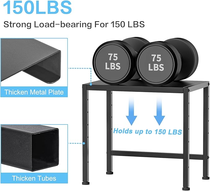 17.3 Inches Metal Storage Shelves,150LBS Heavy Duty Shelving Units and Storage For Small Appliance,Adjustable Utility Storage and Organization Shelf Rack For Kitchen Cabinet Closet Under Sink Pantry-HomvellaHome