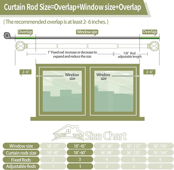 Gold Adjustable Curtain Rods for Windows:18-60 Inch Farmhouse Heavy Duty Curtain Rod for Bedroom Living Room,Boho Decorative Rustic Drapery Rods with Vintage Coastal Texture Finial,Brass Gold-HomvellaHome