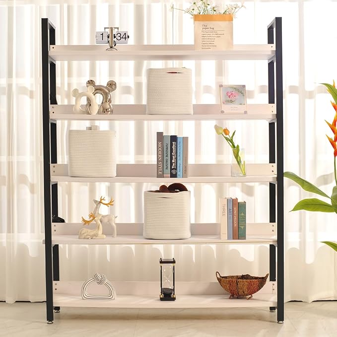 11 Inch Cube Storage Bins, Organizer Bins, Woven Cotton Rope Baskets for Storage, Storage Baskets for Organizing Shelves, White Basket for Toys, Off White (Pack of 3)-HomvellaHome