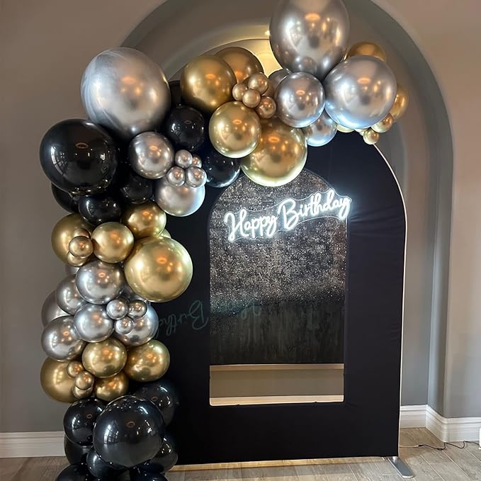 130pcs Metallic Gold Balloons Different Sizes 18" 12" 10" 5" Party Latex Balloons for Birthday Graduation Baby Shower Wedding Anniversary New Year Party Decorations-HomvellaHome