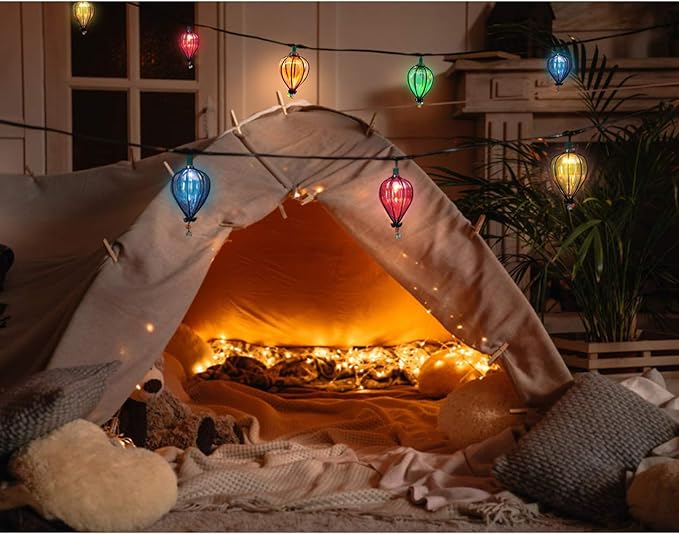 11FT Multicolor String Lights with 10 Bulbs, UL Listed Connectable Waterproof Decorative LED Lights Hanging for Backyard Patio, Indoor/ Outdoor for Christmas Wedding Party Festival Lighting(2pcs)-HomvellaHome