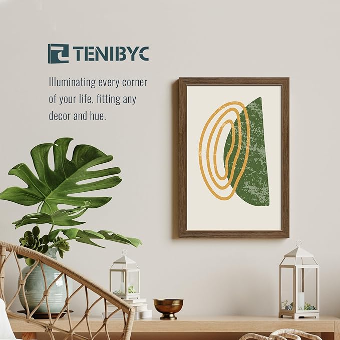 12x18 Poster Frame 3 Pack - Brown Woodgrain, Wood Poster Frame, HD Tempered Glass, Wall Gallery Picture Photo Frame-HomvellaHome