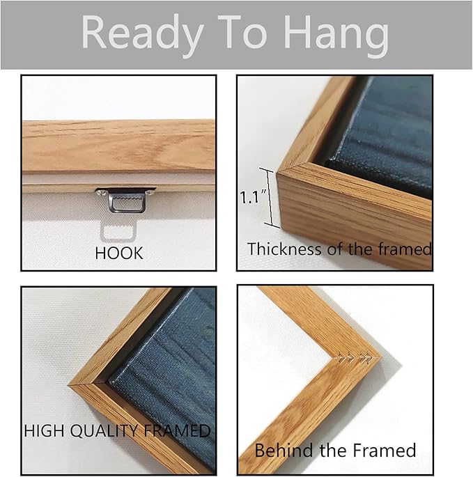 Green Tree Wall Art - Large Canvas for Living Room & Bedroom - Framed 24x48-HomvellaHome