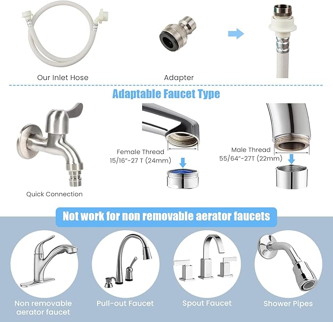 Giantex Portable Washing Machine, Full Automatic Washer and Dryer Combo, with Built-in Pump Drain 8 LBS Capacity Compact Laundry Washer Spin Dryer for Apartment RV Dorm-HomvellaHome