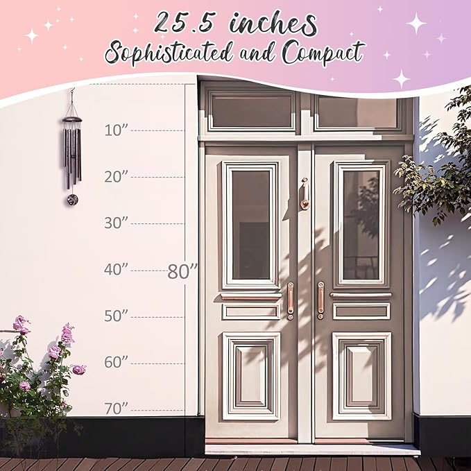 Gifts for Nana, 25''Wind Chimes, Birthday Gift for Nana from Grandkids, Mothers Day, Thanksgiving, Christmas Day Gifts Ideas for Love Reminder-HomvellaHome