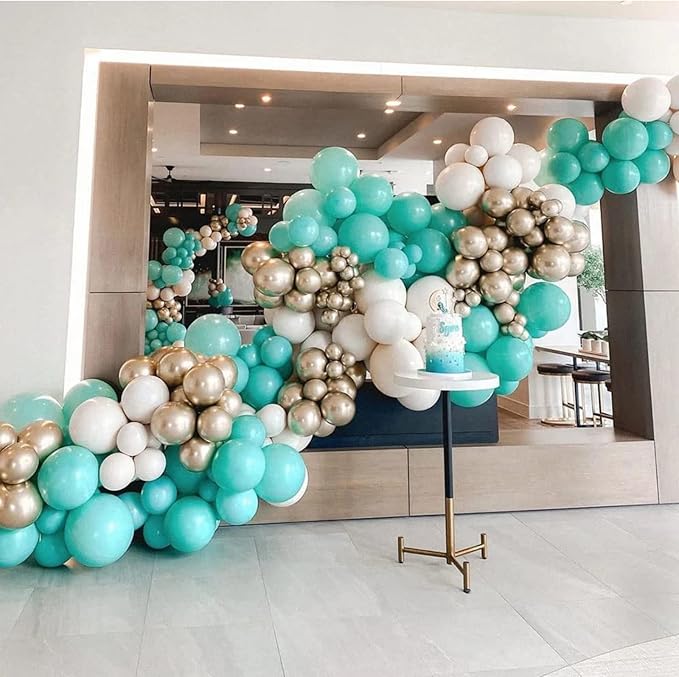 130pcs Teal Balloons Different Sizes 18" 12" 10" 5" Turquoise Blue Balloons for Boys Girls Baby Shower Wedding Anniversary Graduation Engagements Birthday Party Decorations-HomvellaHome