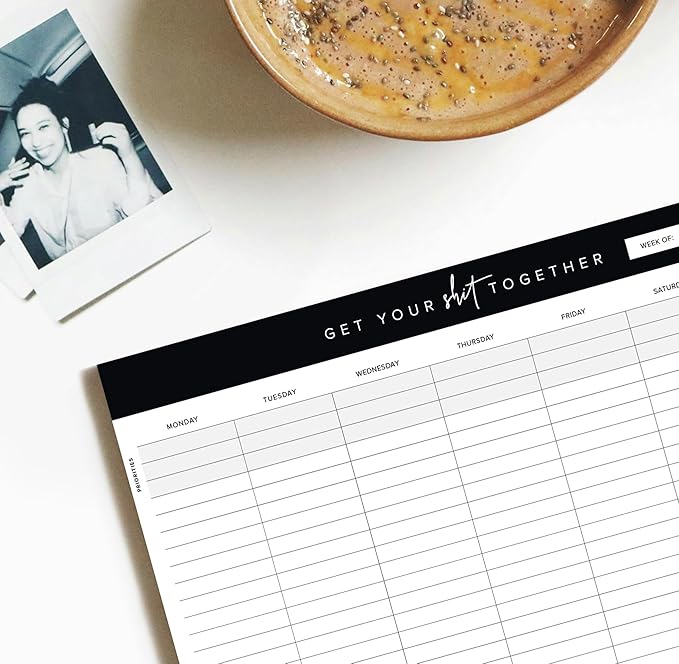 Get Your Stuff Together Weekly Work Planner - 8.5 x 11 Inch Undated Daily Planner with 52 Tear-Off Pages, Weekly To Do List Notepad for Effective Task Management, US Owned Busines-HomvellaHome