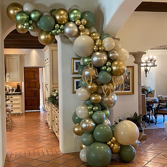 130pcs Metallic Gold Balloons Different Sizes 18" 12" 10" 5" Party Latex Balloons for Birthday Graduation Baby Shower Wedding Anniversary New Year Party Decorations-HomvellaHome