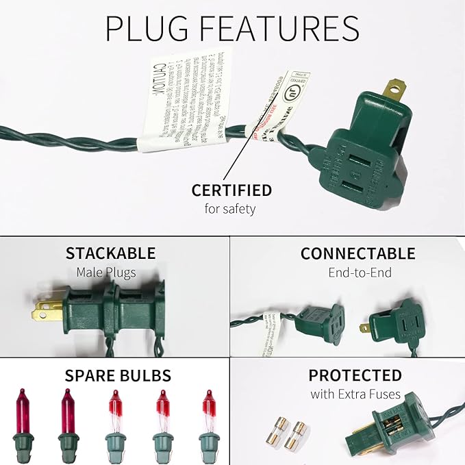 150LIGHTS PINK Extra-Bright With End Connectors Christmas Decorative Lights 9.72m UL Certified Mini String Light Set Waterproof for Home Garden Holiday Christmas Tree Party Patio Decor Wedding-HomvellaHome