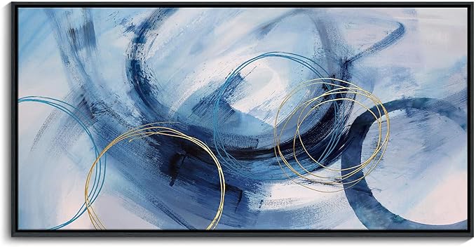 Abstract Wall Art DUNHUANG ART Framed Canvas Wall Art - Modern Wall Art Decor for Living Room, Bedroom, Office - Ready to Hang - Home Decoration 30"x60"-HomvellaHome