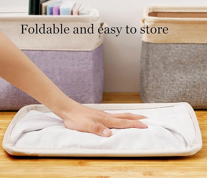 Generic Personalized Kids' Storage Box - Brown, Customizable, Soft & Durable Cotton & Linen, Foldable, 14x9x1 inches-HomvellaHome