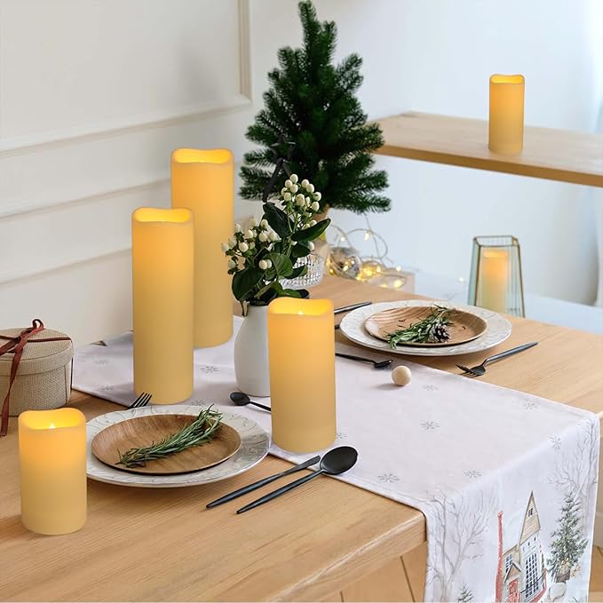 144-Pack LED Flameless Candles with Remote Control for Home and Special Occasions (Three Sizes)-HomvellaHome