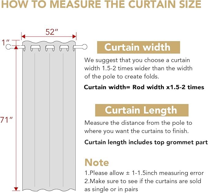 H.VERSAILTEX Ultra Soft Microfiber Thermal Insulated Antique Copper Grommet Blackout Curtains/Window Treatment Draperies 52 by 72 - Inch for Living Room/Bedroom, Set of 2 - Baby Pink-HomvellaHome