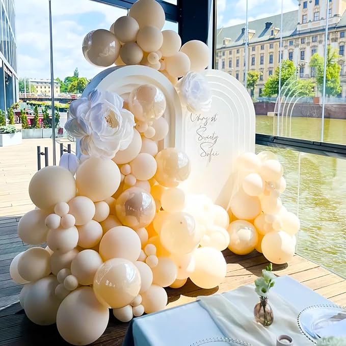 130pcs Pastel Orange Balloons Different Sizes 18" 12" 10" 5" Peach Latex Balloon Garland Arch Kit for Birthday Baby Shower Graduation Wedding Gender Reveal Party Decorations-HomvellaHome