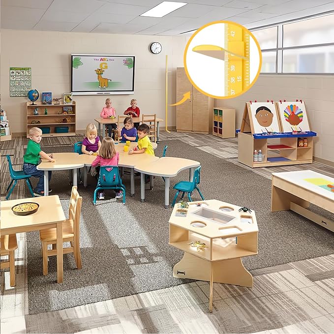 Growth Chart for Wall, Children Height Measurement,3D Removable Growth Height Chart,Splicing Height Ruler for Kids Baby Nursery 79 inch (Yellow)-HomvellaHome